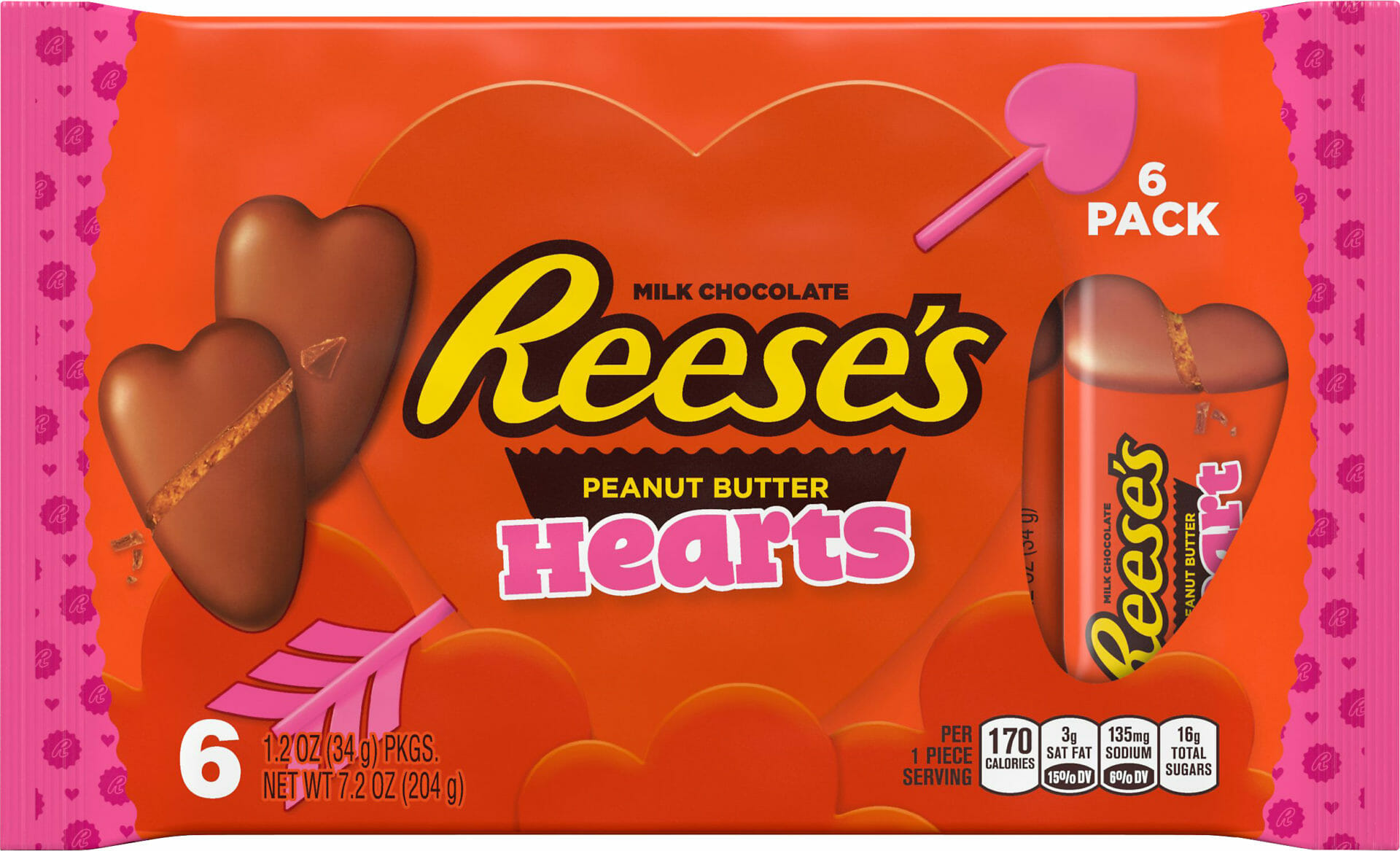 Reese's PB Heart 6 Pack