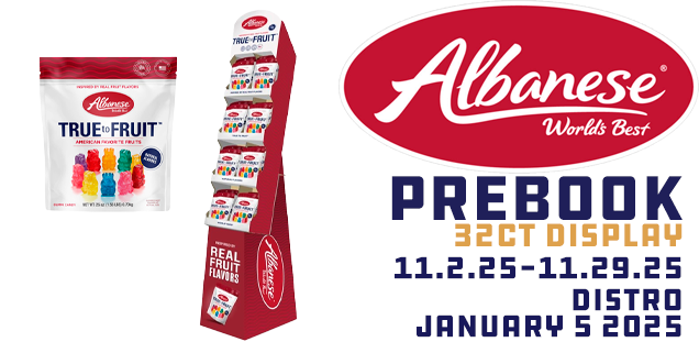 ALBANESE NOVEMBER 2025 PREBOOK HEADER