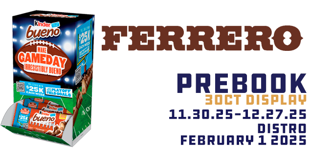 FERRERO DECEMBER 2025 PREBOOK HEADER