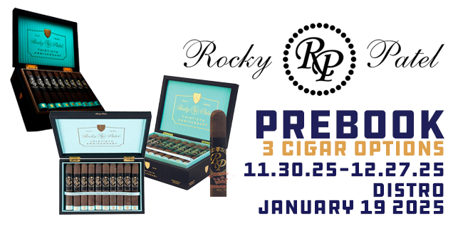 ROCKY PATEL DECEMBER 2025 PREBOOK HEADER